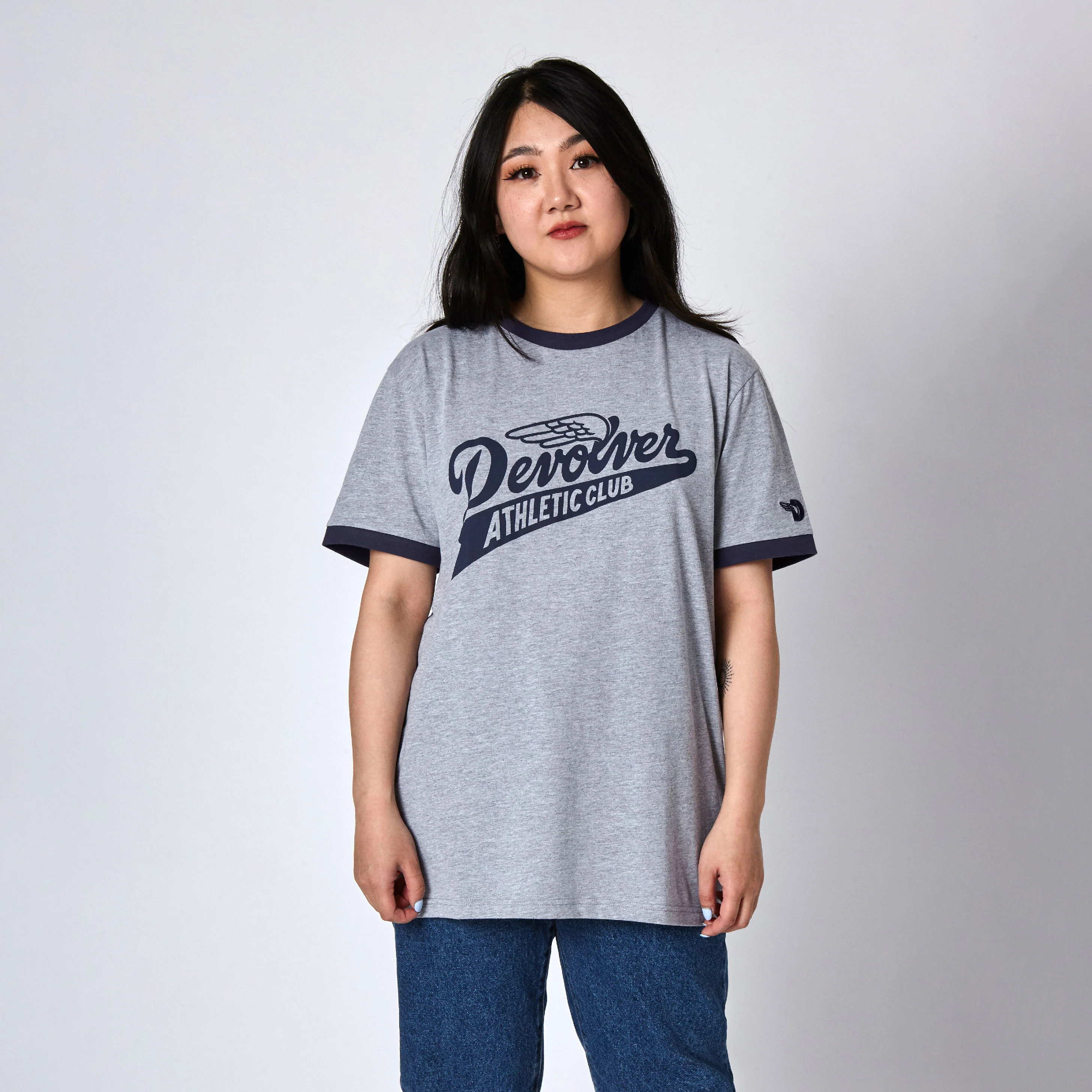 DAC Ringer T-Shirt (Sports Grey) - Image 4