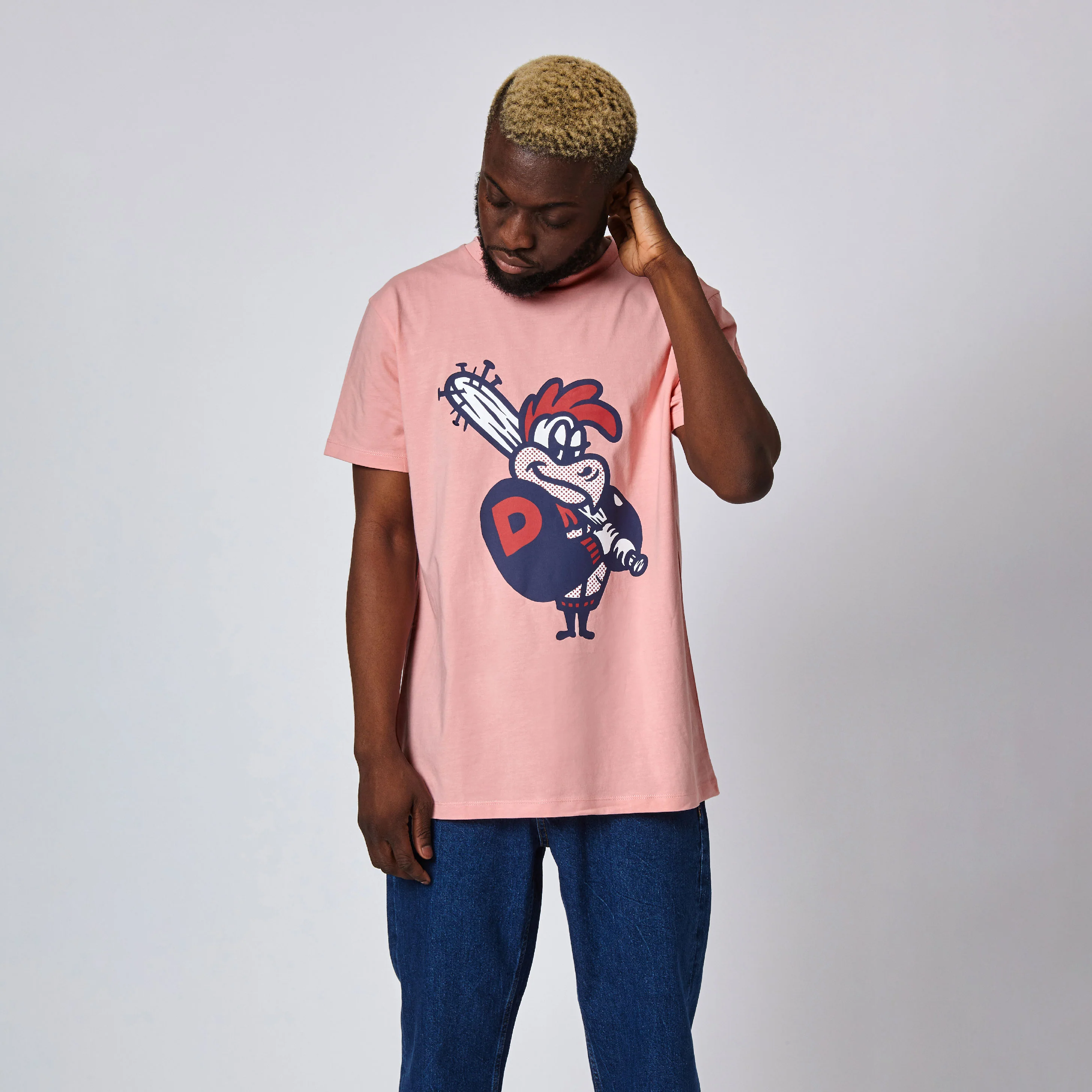 DAC Rooster T-Shirt (Vintage Pink) - Image 3